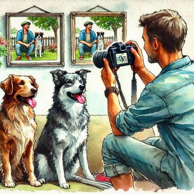 Ces chiens  sont à photographier