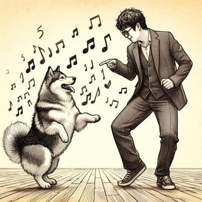 Danser avec le chien